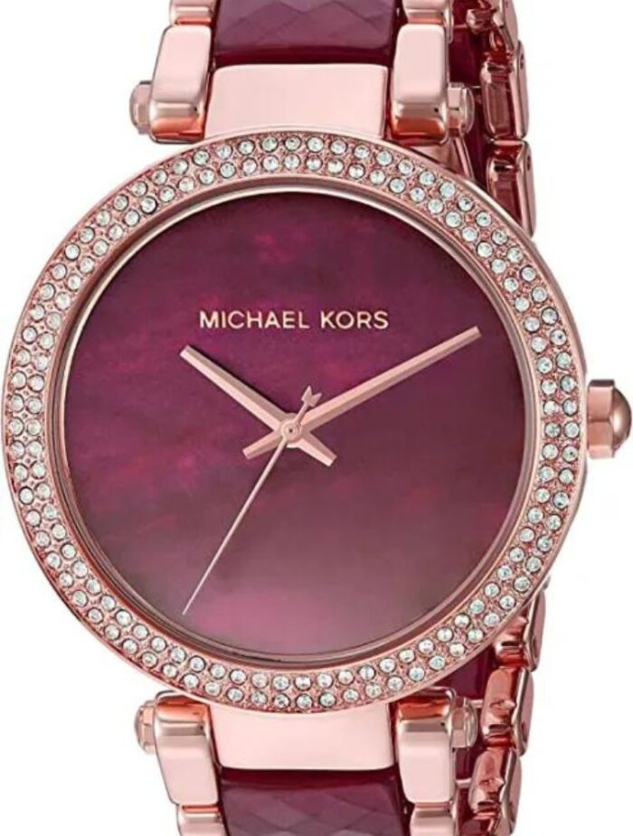 Brand Michael Kors Manufacturer code MK6412 Gender Women Style Fashion Movement Type Quartz Type of power supply Battery Case material Stainless steel Case colour Rose gold Case shape Round Case thickness (mm) 10 Case diameter (mm) 39